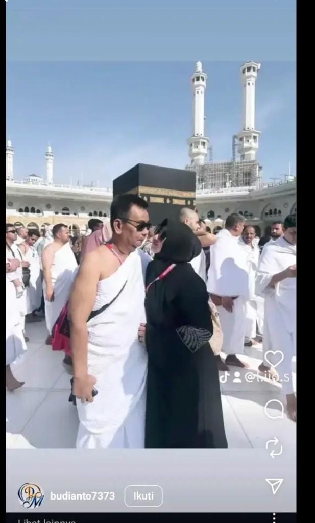 Foto Budianto dan Norika di Media Sosial